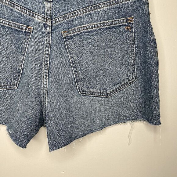 MADEWELL Perfect Jean Shorts Women 28 Curvy NEW Raw Hem Stretch NO739 - Picture 14 of 16